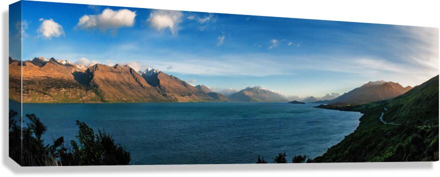 Land of the Rings - Lake Wakatipu New Zealand  Canvas Print