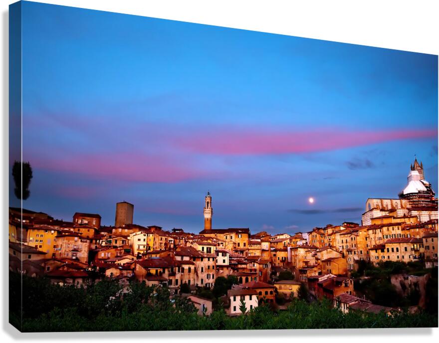 Sienna Moonrise  Canvas Print