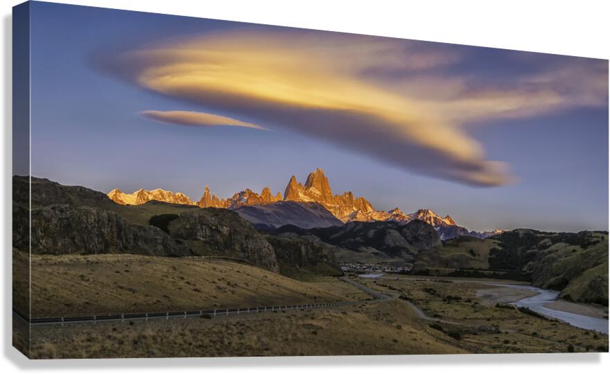 Fitz Roy Morning Glow  Canvas Print