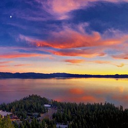 Crystal Bay Tahoe Stateline Sunset