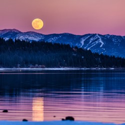 Tahoe City Moonrise