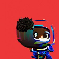 Red Little Astronaut