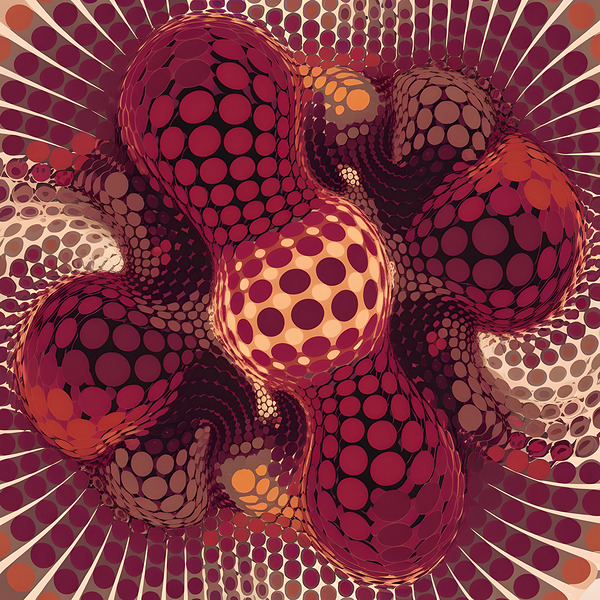 Vortex of Vermilion Visions by AMRO ISMAIL