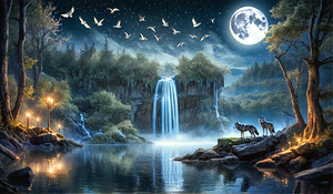 Gothic Landscape 6 | Wolf River Falls