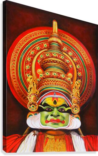 KATHAKALI THE KERALA DANCE ART Canvas Print