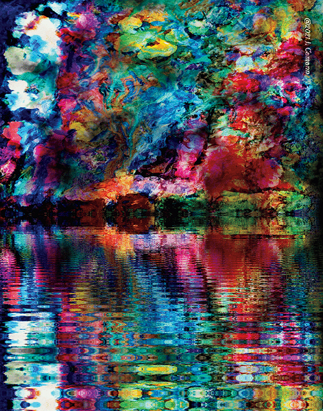 Fae Watergarden Wonder 11 x 14 by Chromatic Verse