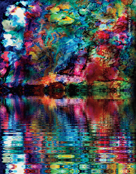 Fae Watergarden Wonder 11 x 14 by Chromatic Verse