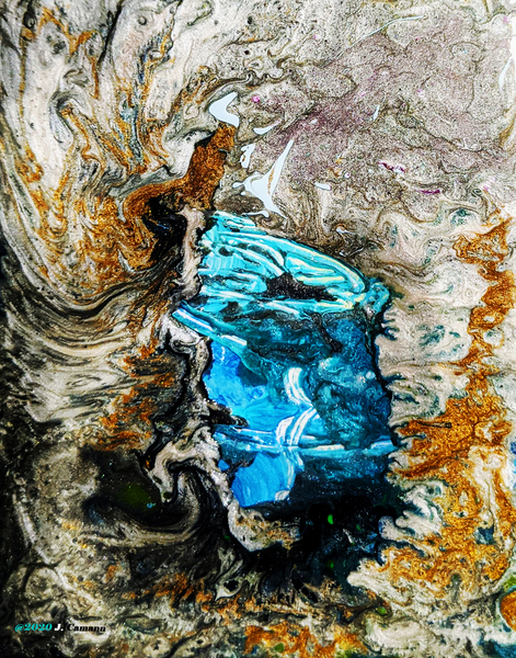 a gateway in blue v2 11 x 14 by Chromatic Verse