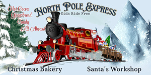Magical Christmas Train Express – Christmas Wall Art for Kids | Festive Holiday Room Decor
