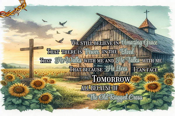 Christian Canvas Print I Still Believe in Amazing Grace Scripture Wall Decor Gift Print