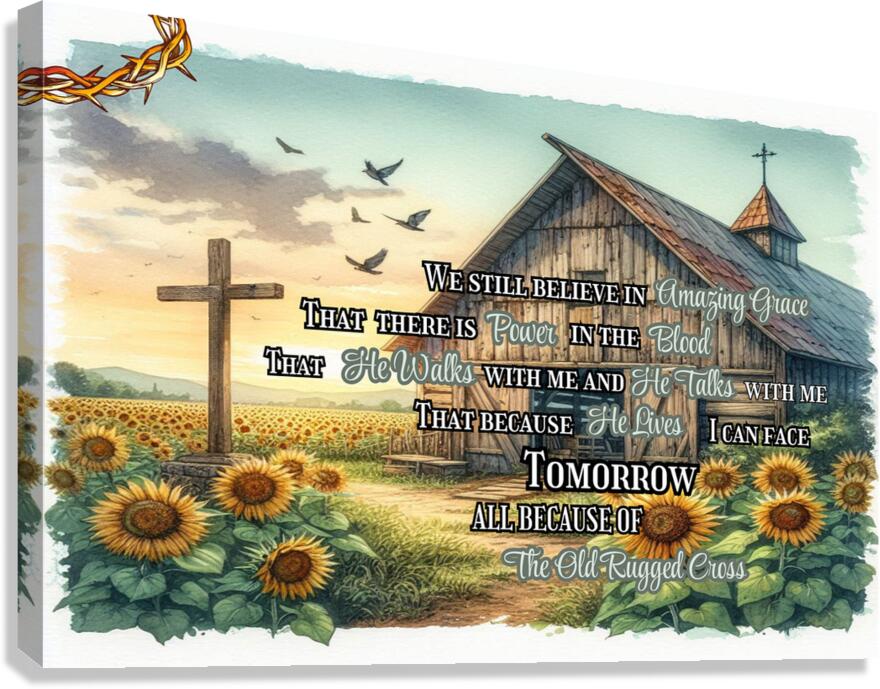 Christian Canvas Print I Still Believe in Amazing Grace Scripture Wall Decor Gift Canvas Print