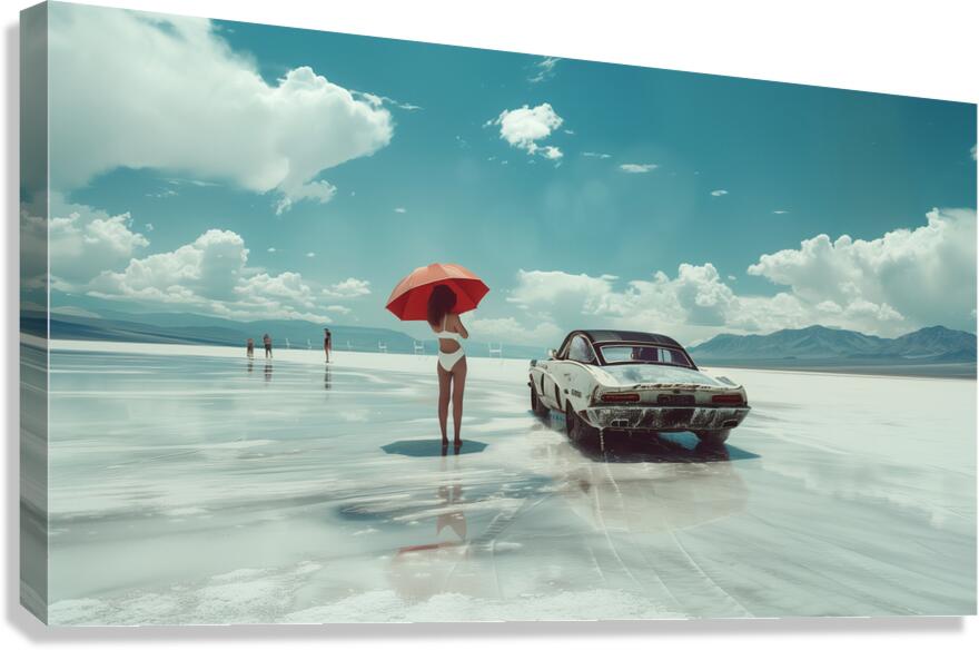 Bonneville Girlfriend  Canvas Print