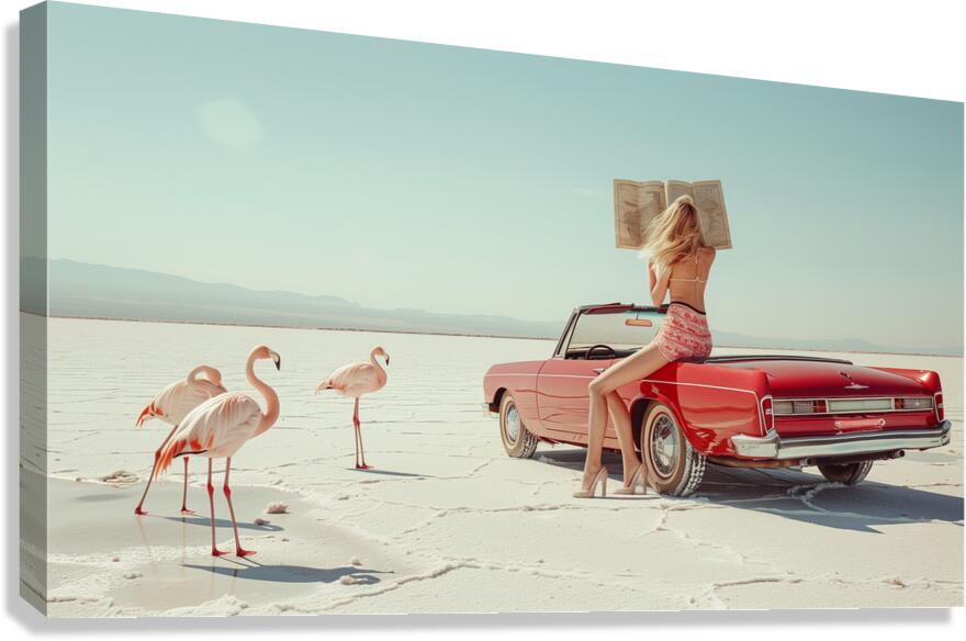 Red Convertible Canvas Print