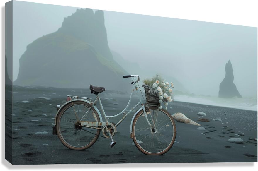 Lone Bike  Canvas Print