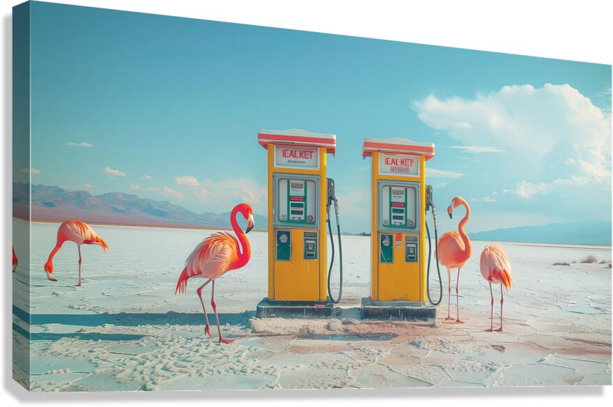 Gas Pumps  Canvas Print