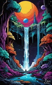 Space Waterfall
