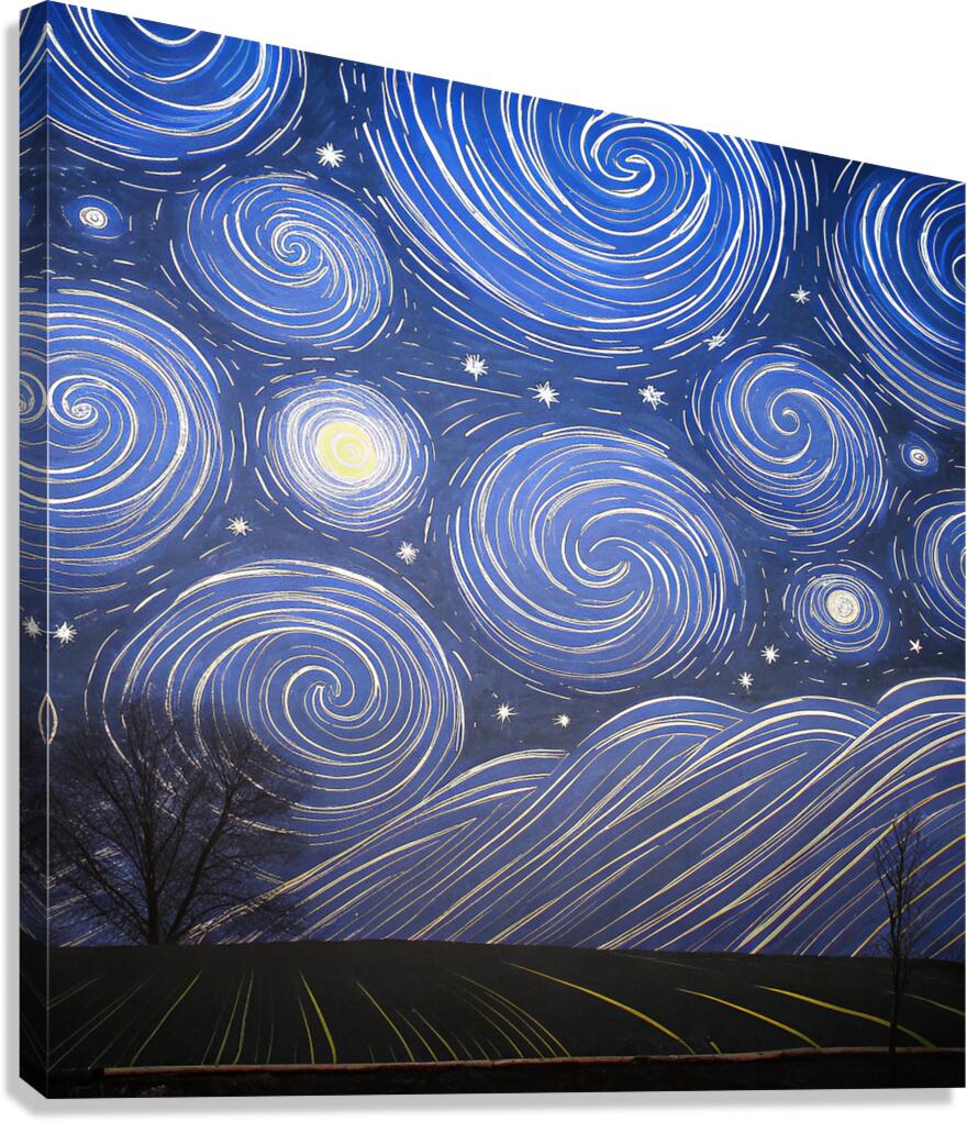 Celestial Dreams – A Journey Through the Night Sky Canvas Print