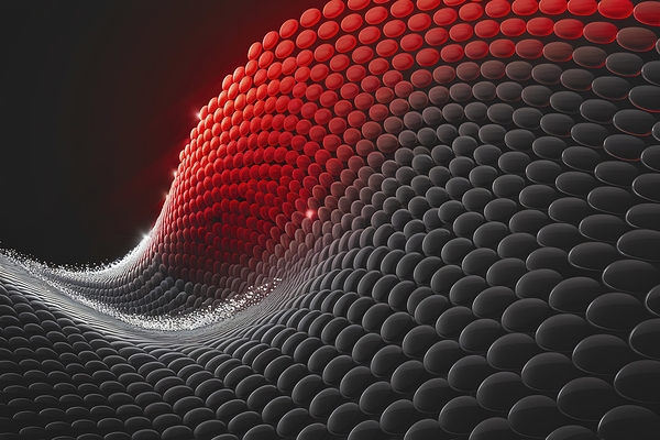 Abstract pattern featuring oval shapes 3 by Dan Avian