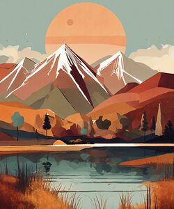  minimalist mountain artwork