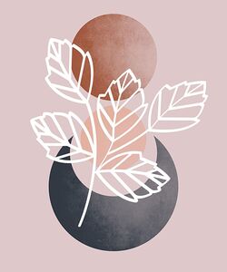 Boho wall art design abstract background 