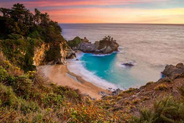 McWay Falls Sunset Print