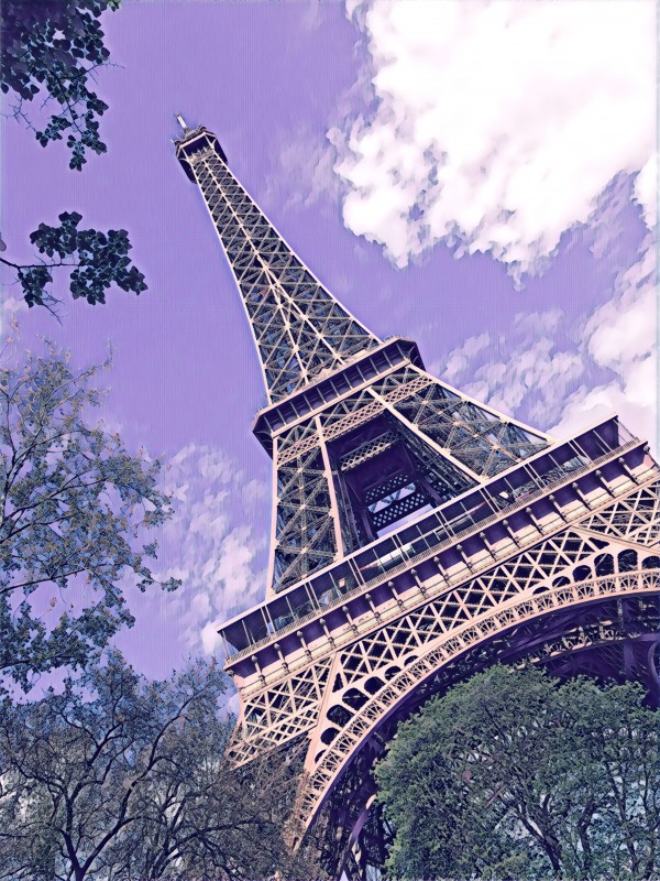 Lavender & Eiffel  Print