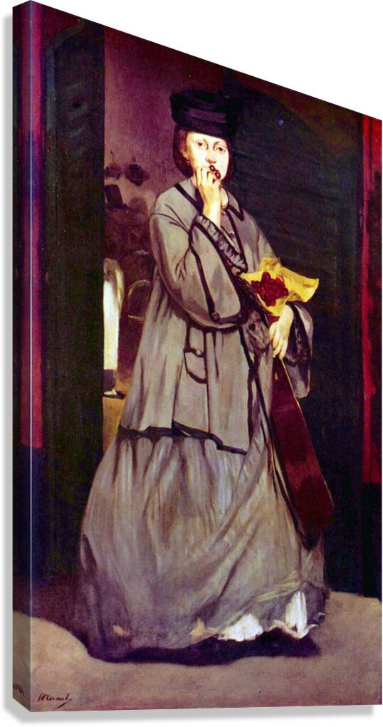 Street singer Canvas Print