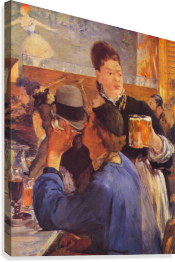 Beer Waitress Canvas Print