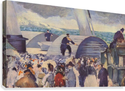 Embarkation after Folkestone Canvas Print