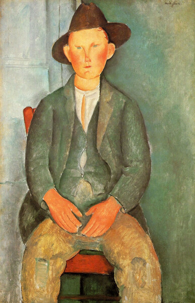 Modigliani - Peasant boy Print