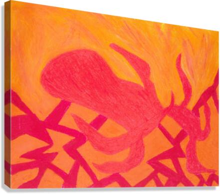 burning subida Canvas Print