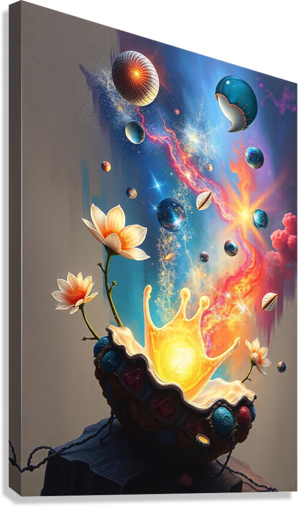 Cosmic Coronation Canvas Print