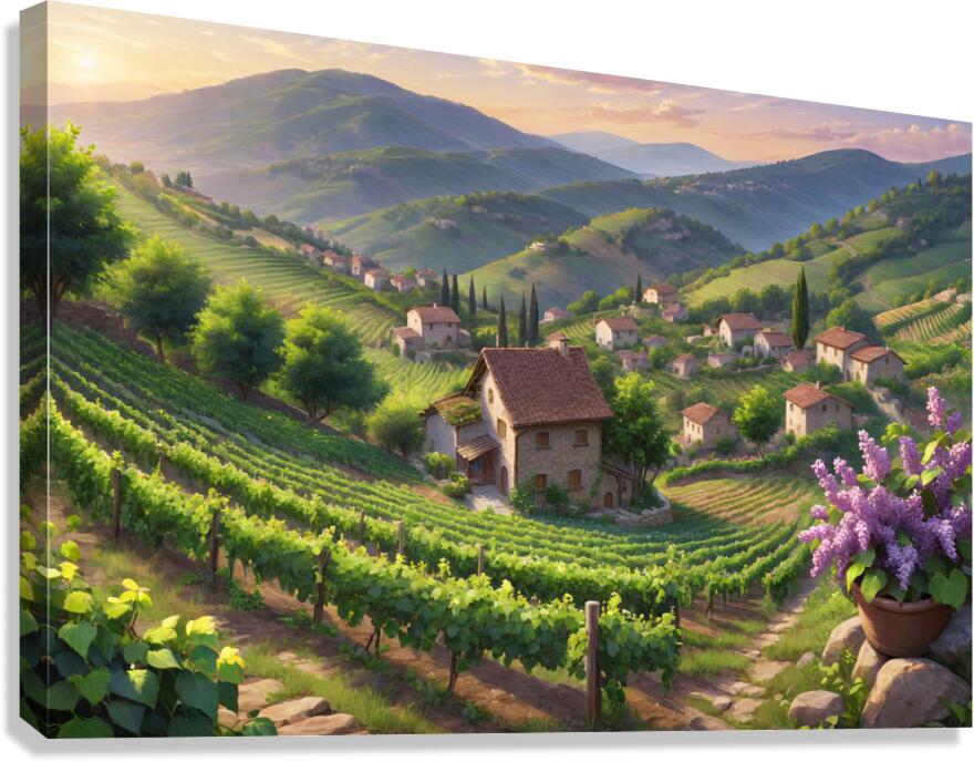Wine Valley Canvas Print