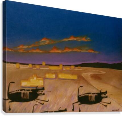 Ridgecrest Dog Canvas Print