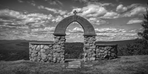 Stone Archway Black and White