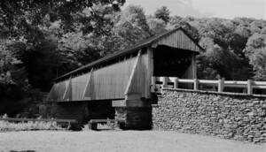 Beaverkill Covered Bridge In Black and White