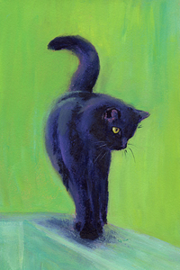 On the catwalk acrylic painting