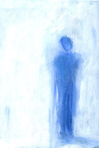 Thinking of you acrylic painting