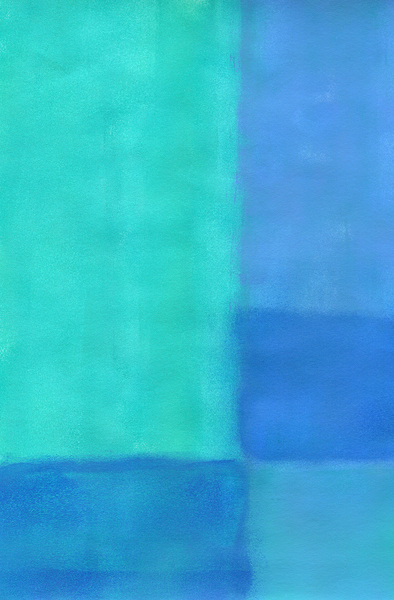 Summer blue 2 abstract acrylic painting Print