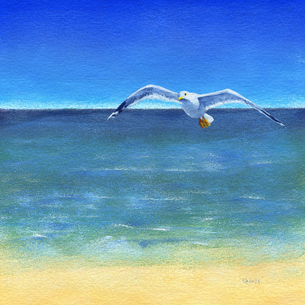 Spread your wings and fly acrylic painting Print