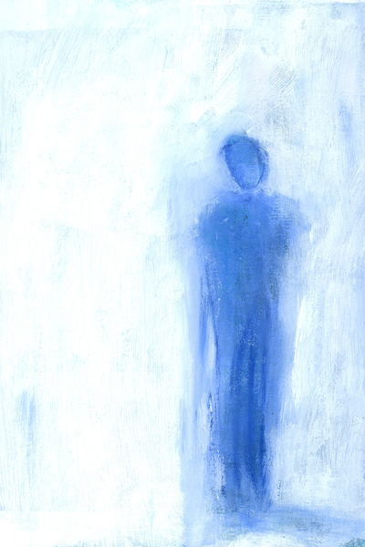 Thinking of you acrylic painting Print