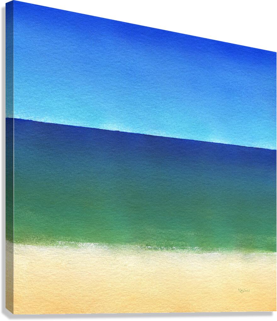Calm sea acrylic painting  Canvas Print