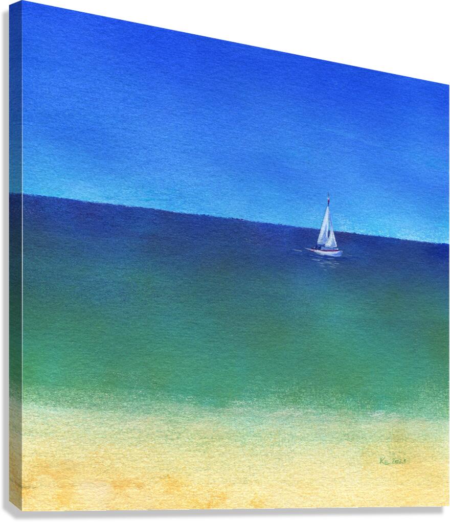 Enjoy the silence acrylic painting  Canvas Print