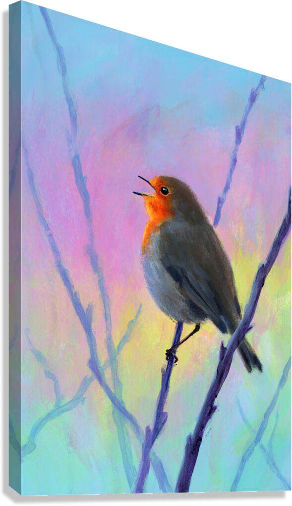 A new day acrylic painting Canvas Print