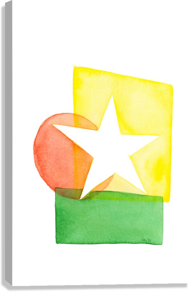 Festive minimalism star Canvas Print