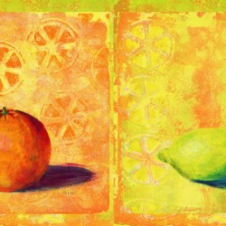 Fresh and juicy acrylic painting