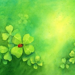 A lucky day watercolor painting