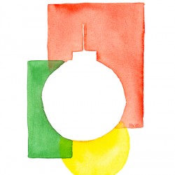 Festive minimalism Christmas ornament
