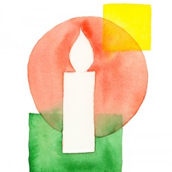 Festive minimalism candle