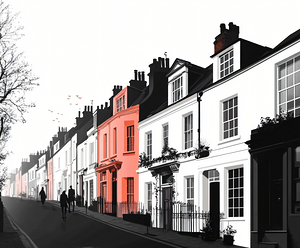 Pink House on a Hill